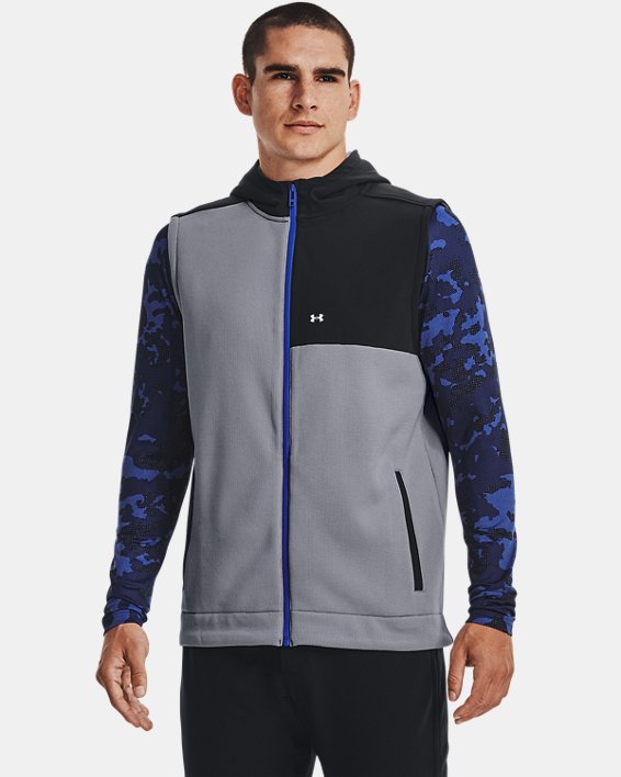 남성 UA Storm SweaterFleece 베스트 in Gray image number 0